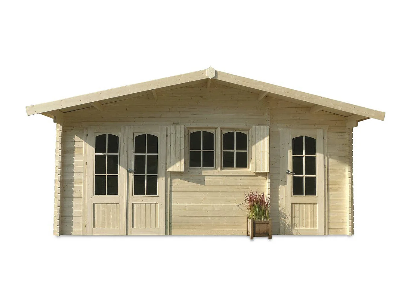 Abri jardin bois "Rostock" - 22.04 m² - 5.68 x 3.88 x 2.75 m - 40 mm