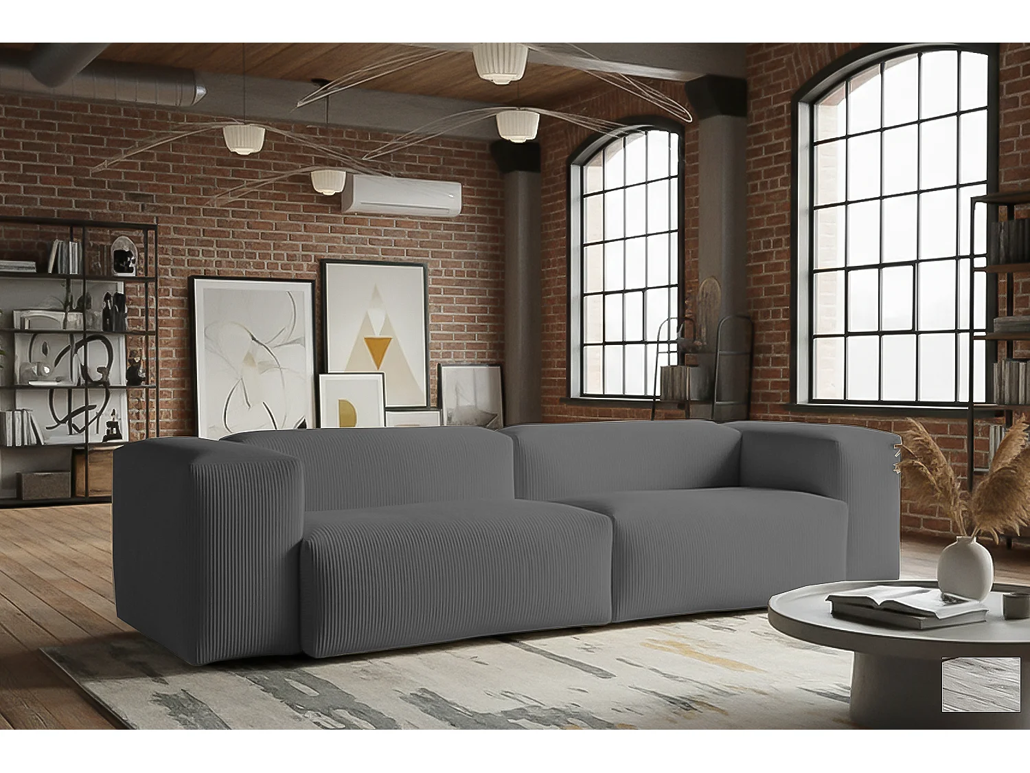 Sofá - Gris Pana - CELESTE