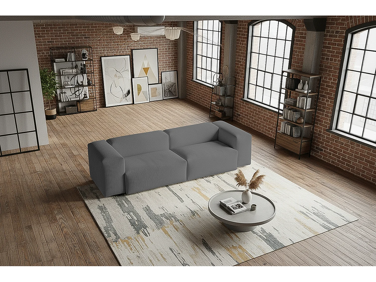 Sofá - Gris Pana - CELESTE