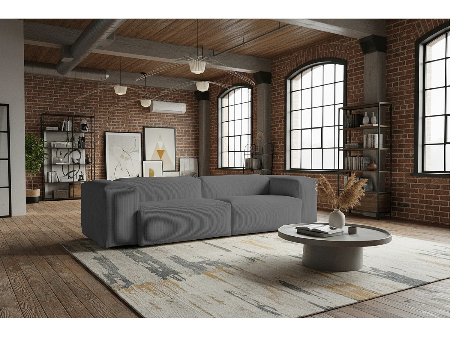 Sofa - Grau Cord - CELESTE