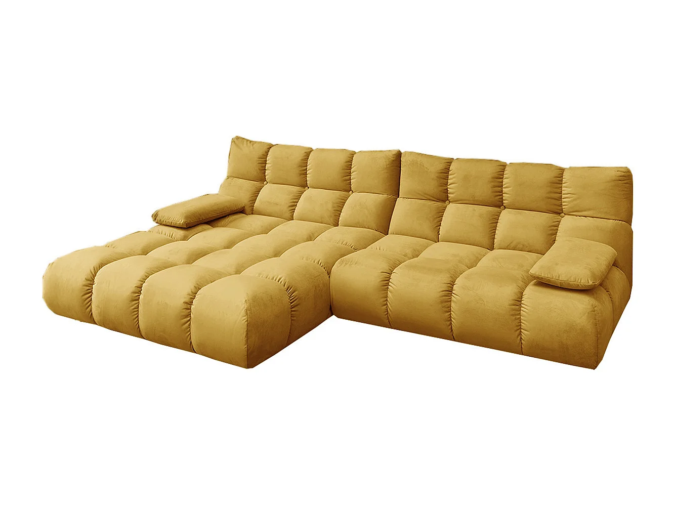 Ecksofa - Gelb Velvet - VIVIEN
