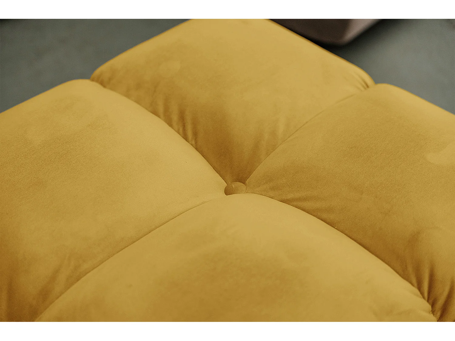 Ecksofa - Gelb Velvet - VIVIEN