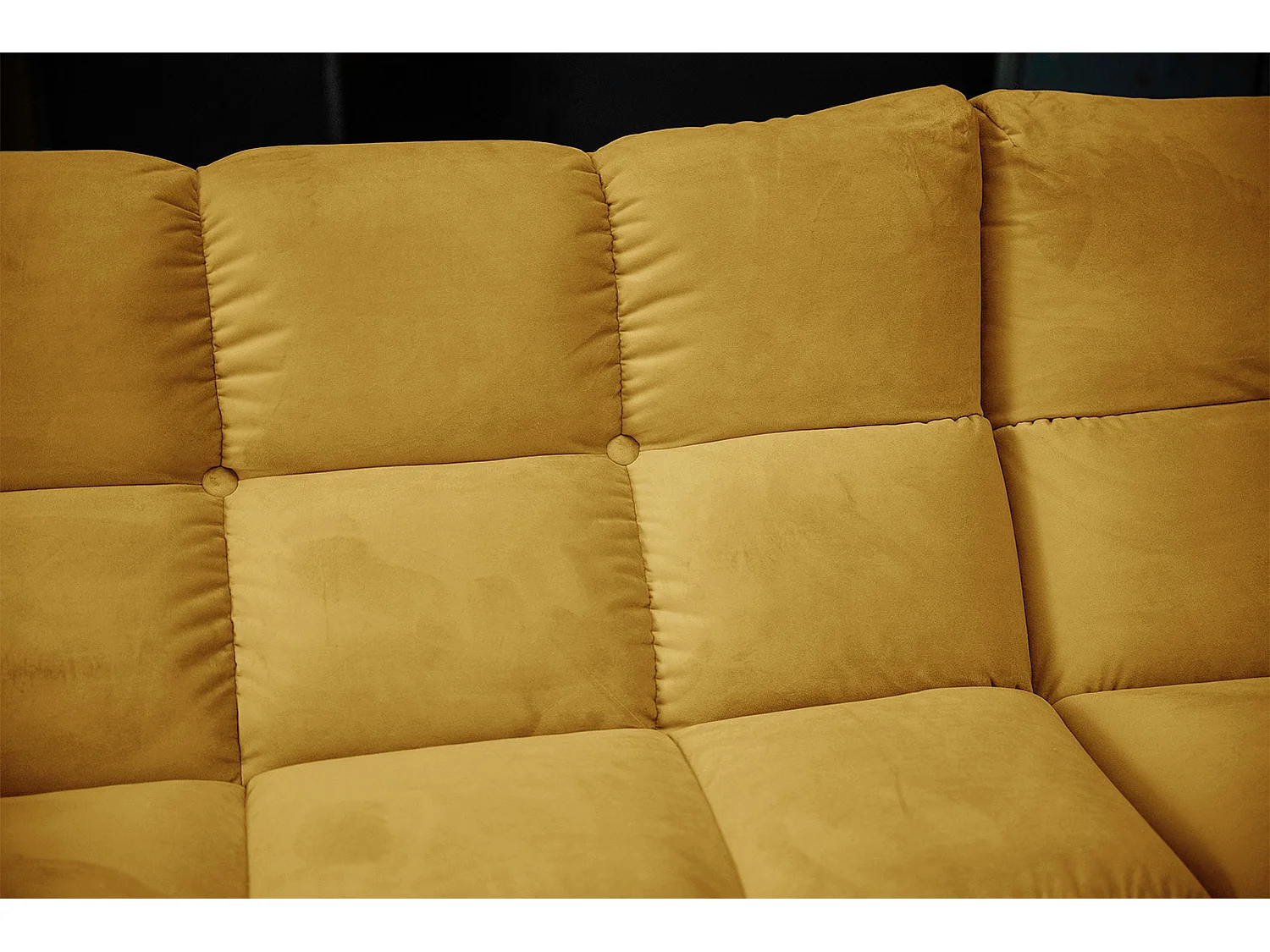 Ecksofa - Gelb Velvet - VIVIEN