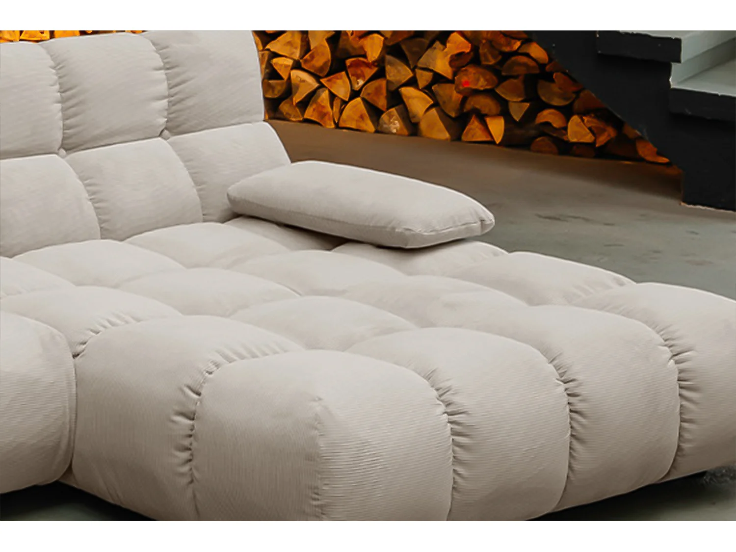 Sofá esquinero - beige Pana - VIVIEN