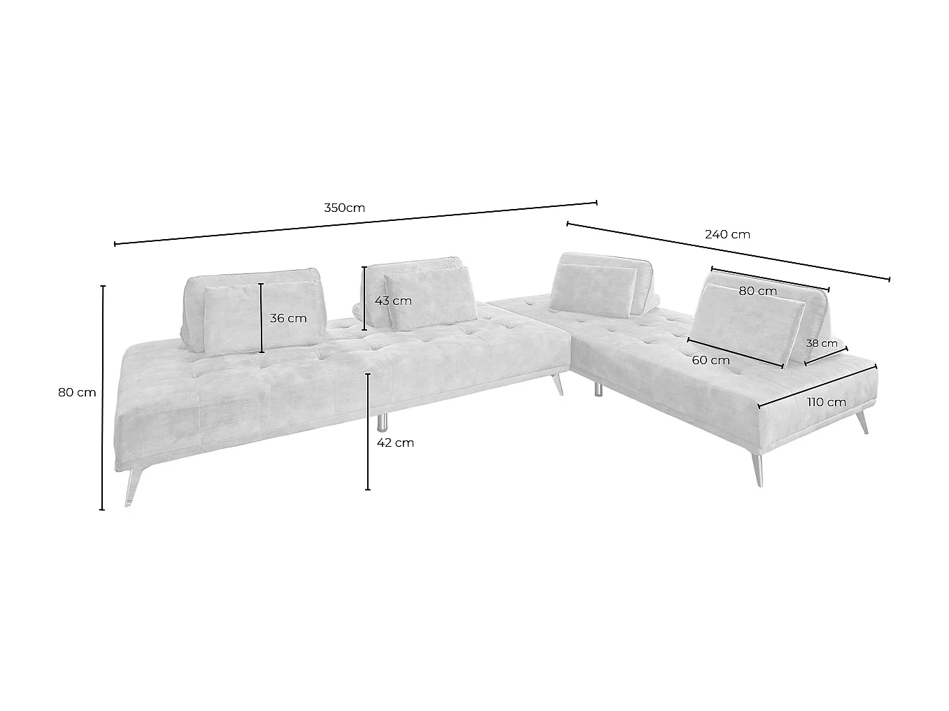 Daybed - Taupe Velvet - WIOLO