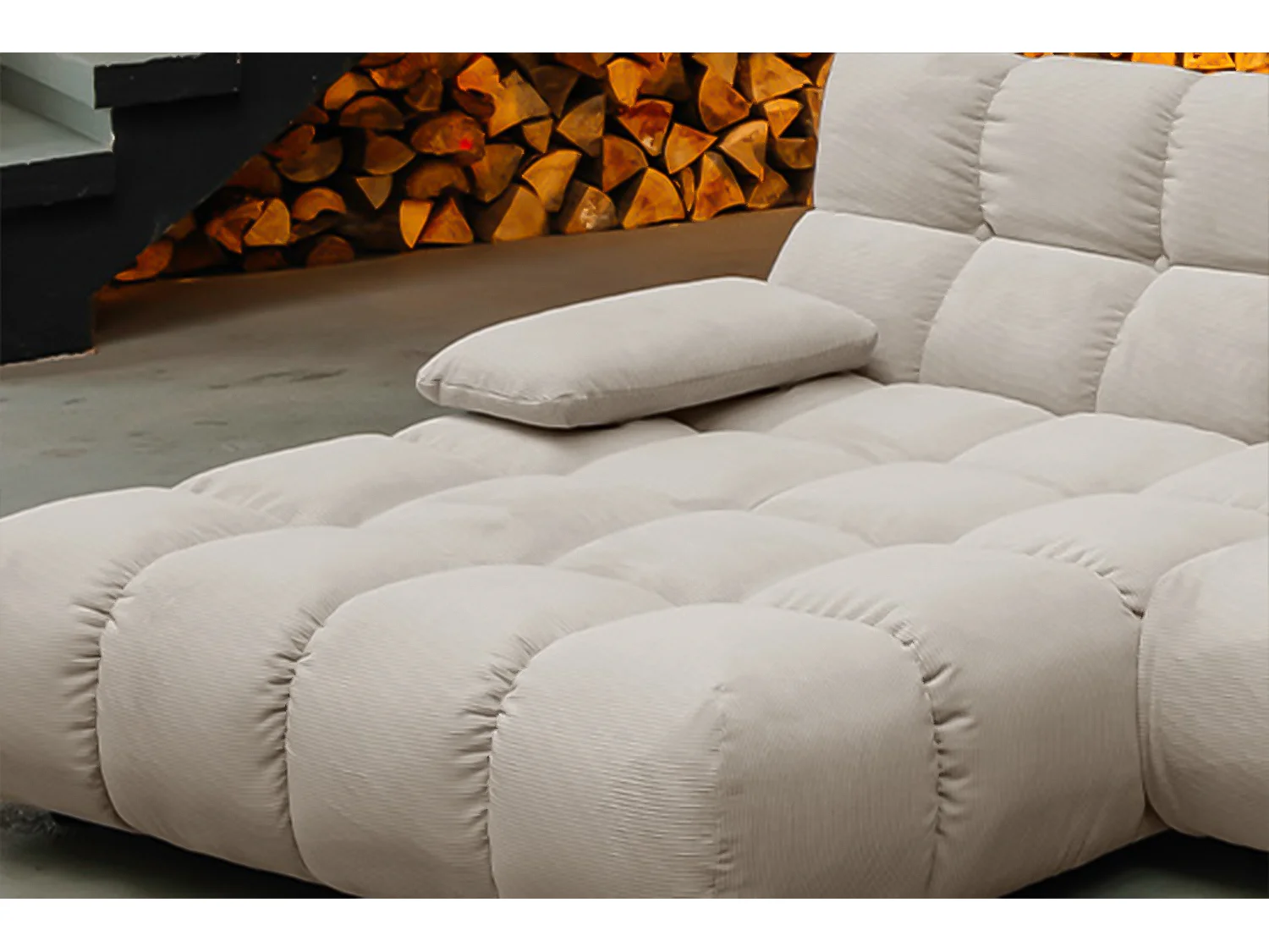 Sofá esquinero - beige Pana - VIVIEN