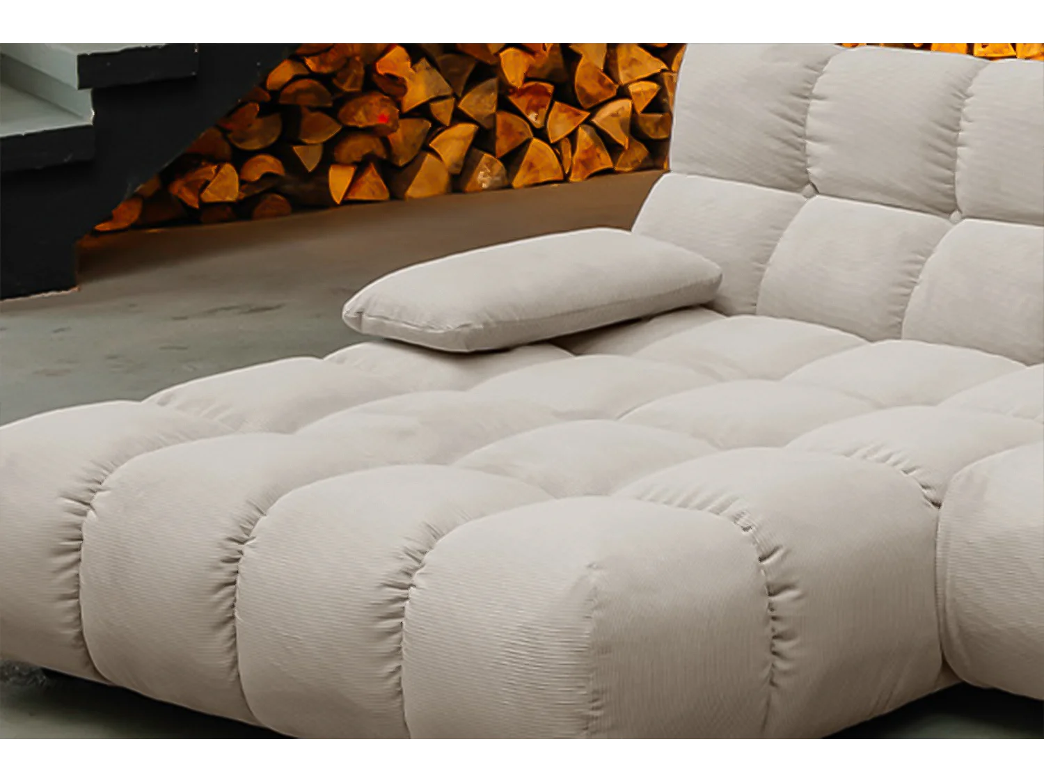 Sofá esquinero - beige Pana - VIVIEN