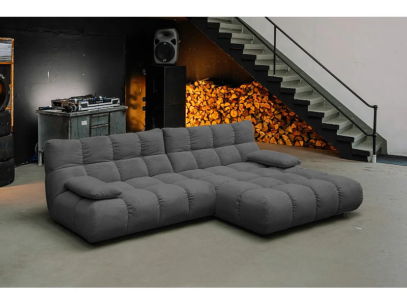 Hoekbank - Antraciet Koord - VIVIEN