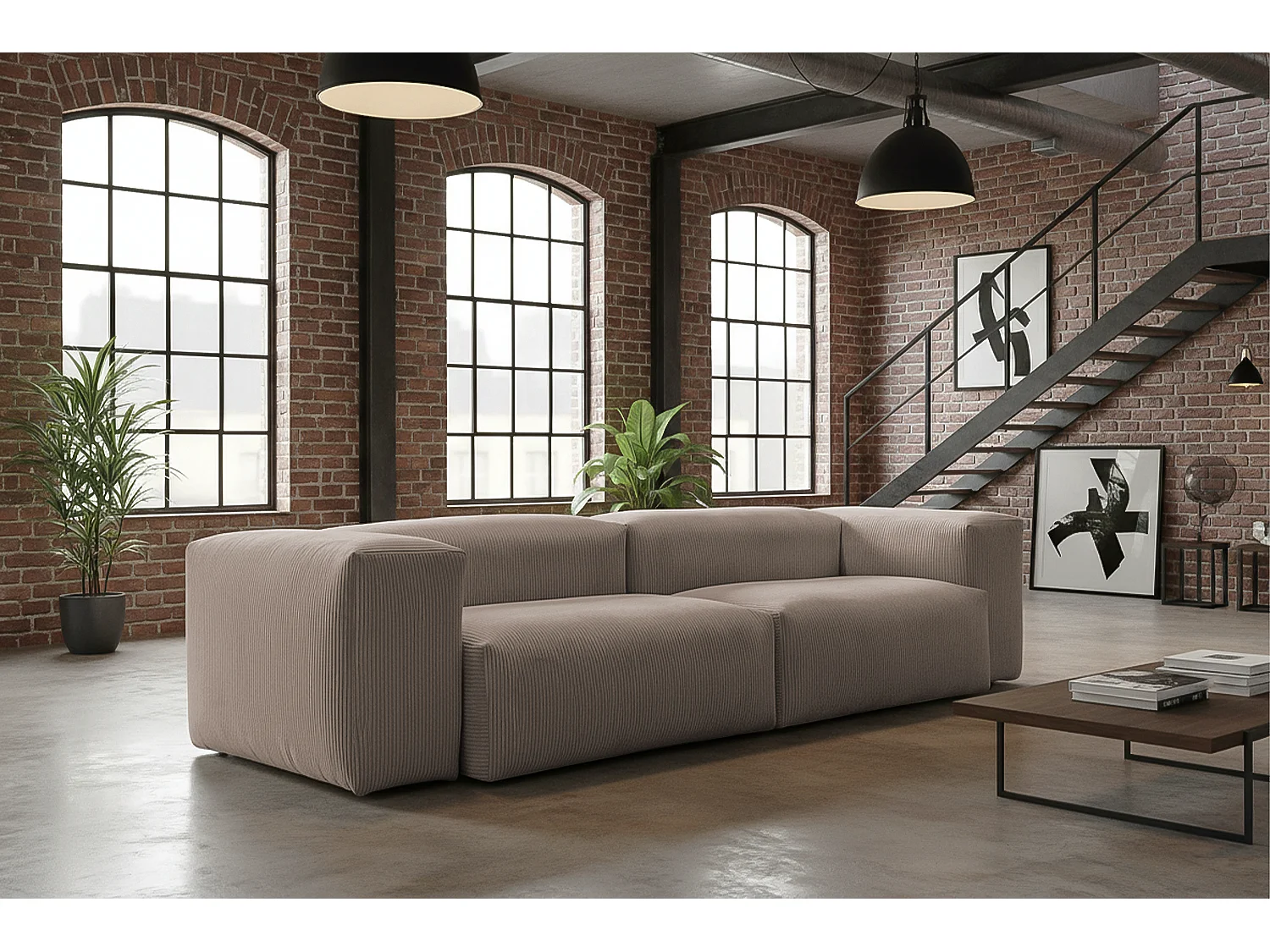 Sofa - Taupe Cord - CELESTE