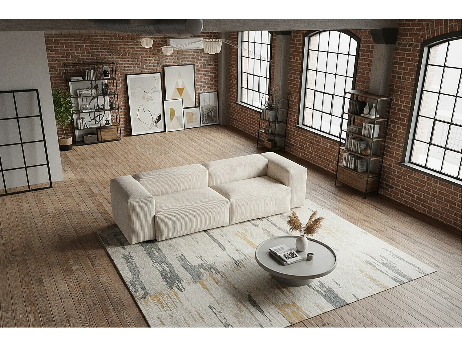 Sofá - blanco crema Pana - CELESTE