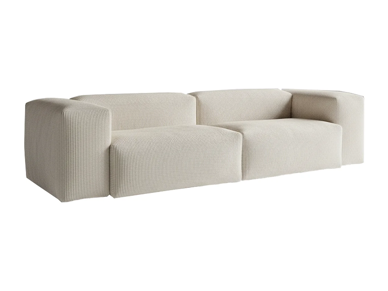 Sofa - Cremeweiß Cord - CELESTE