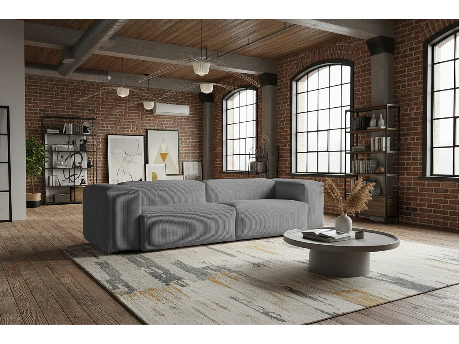 Sofá - Gris Pana - CELESTE
