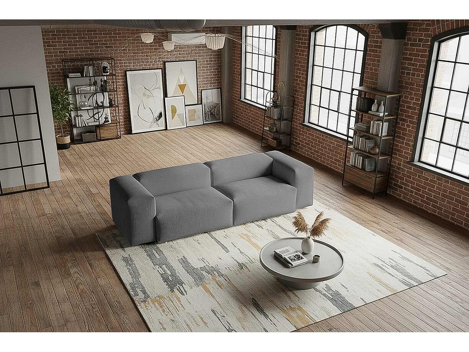 Sofá - Gris Pana - CELESTE