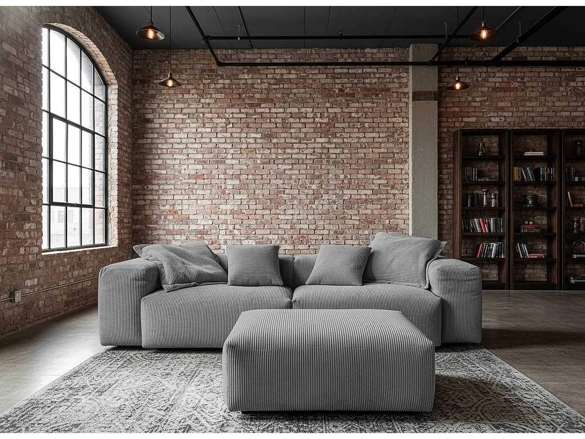 Sofa - Grau Cord - CELESTE