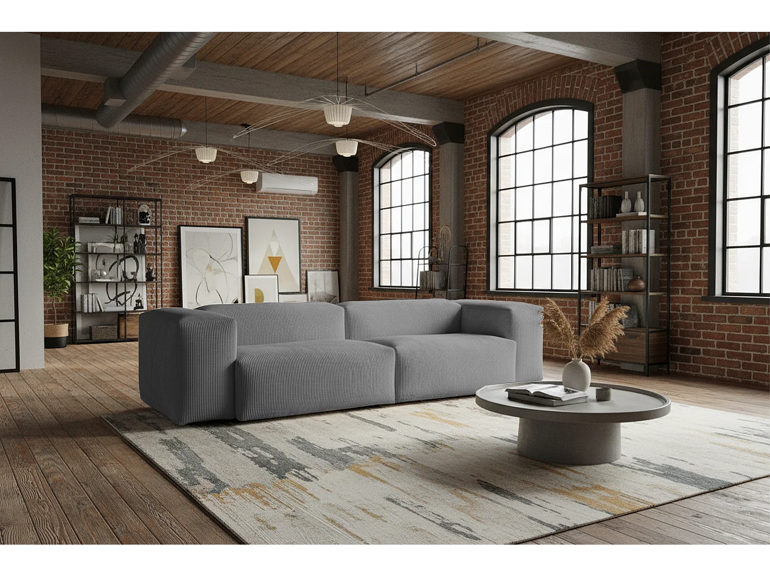 Sofa - Grau Cord - CELESTE