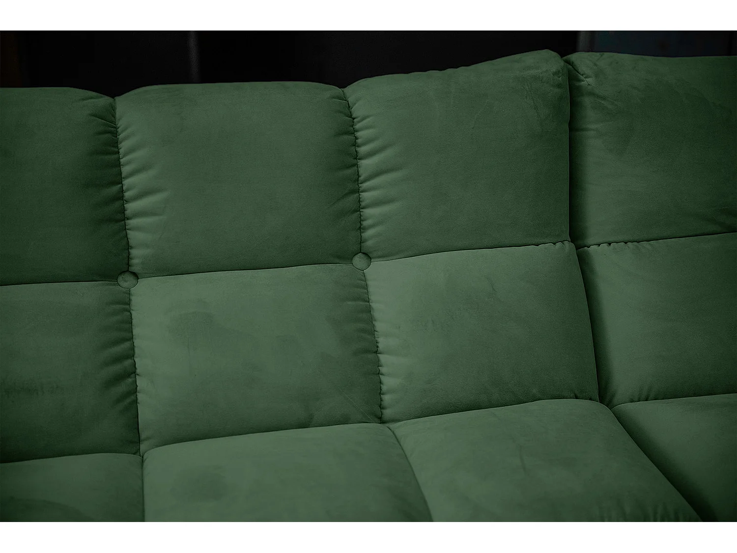 Ecksofa - Smaragdgrün Velvet - VIVIEN