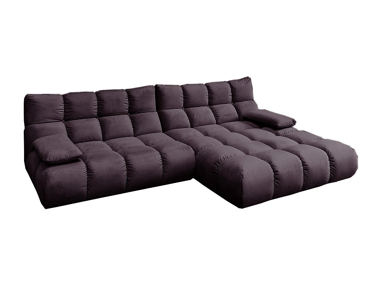 Canapé d'angle - Violette Velours - VIVIEN