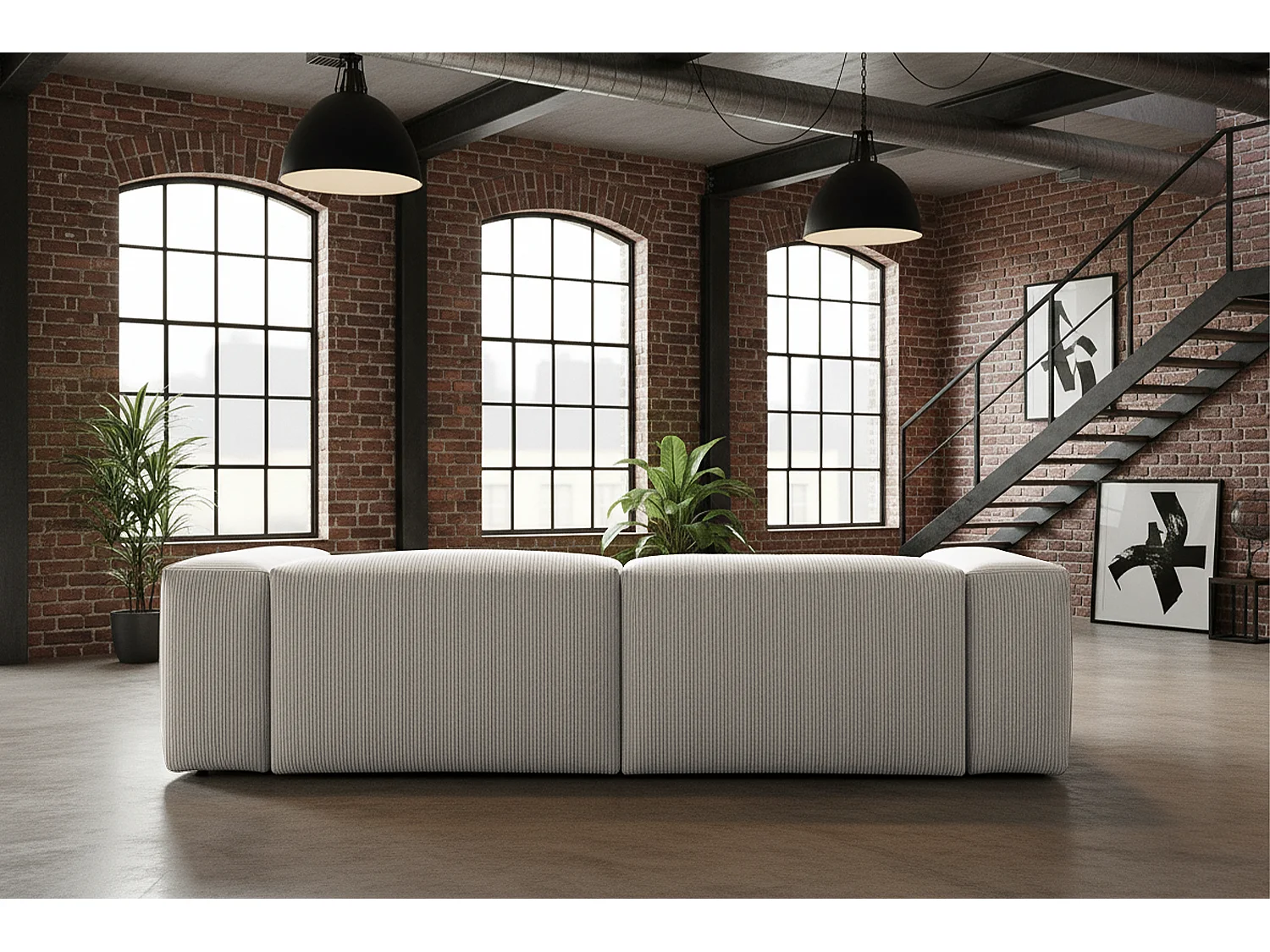 Sofá - gris claro Pana - CELESTE