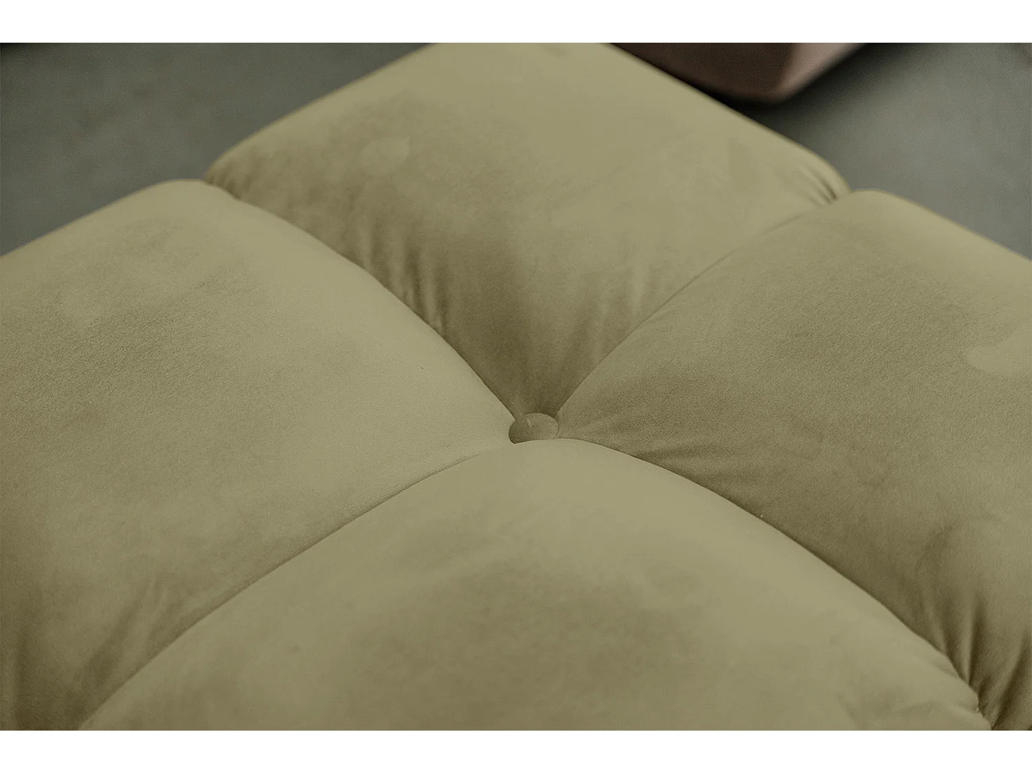 Ecksofa - Grün Velvet - VIVIEN