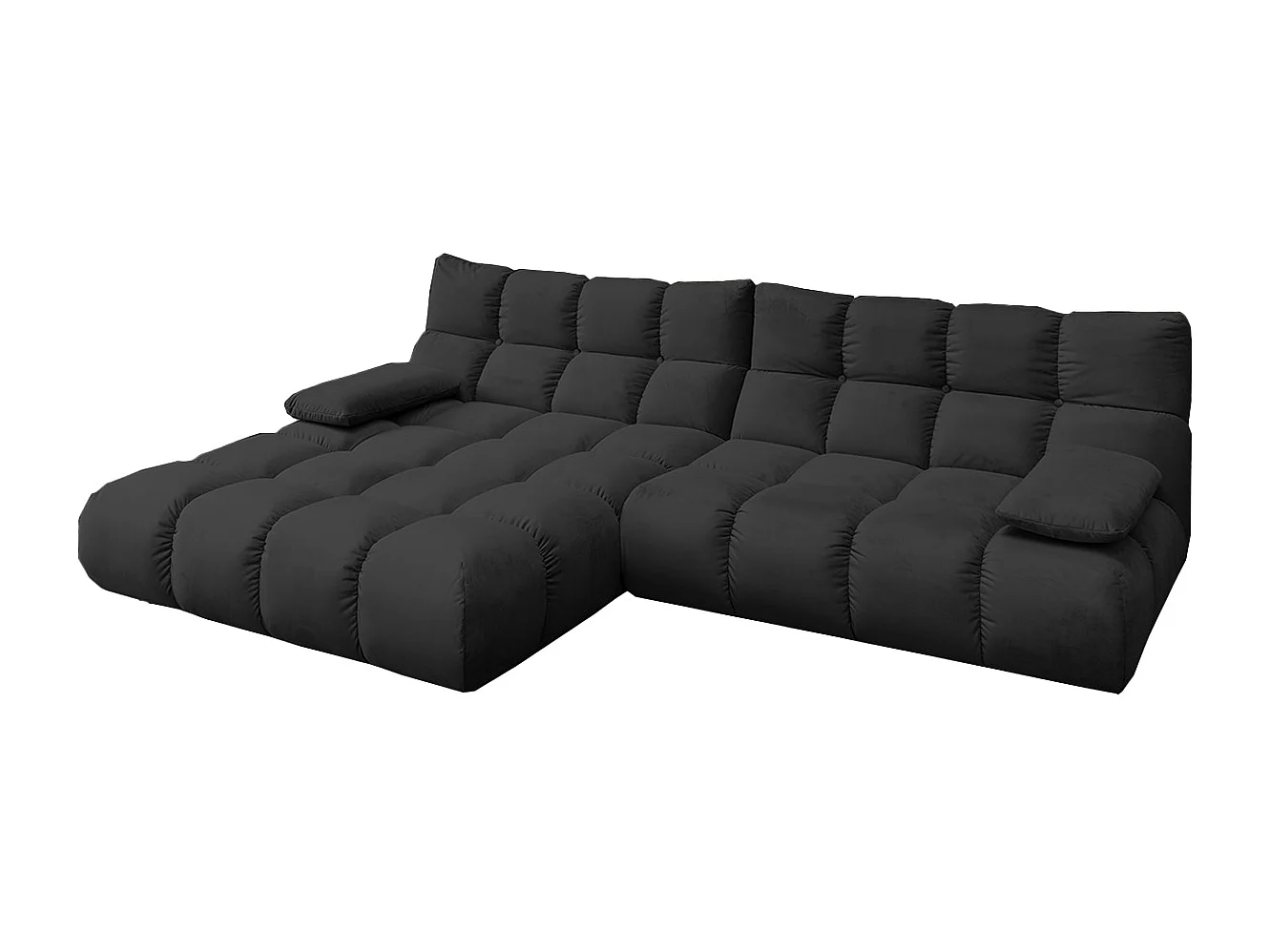 Ecksofa - Schwarz Velvet - VIVIEN