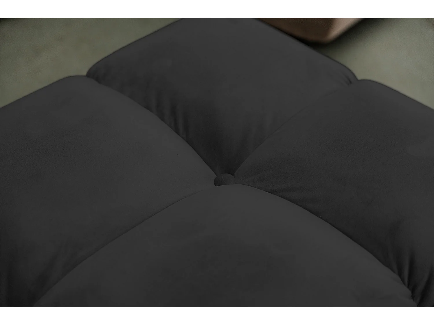 Ecksofa - Schwarz Velvet - VIVIEN