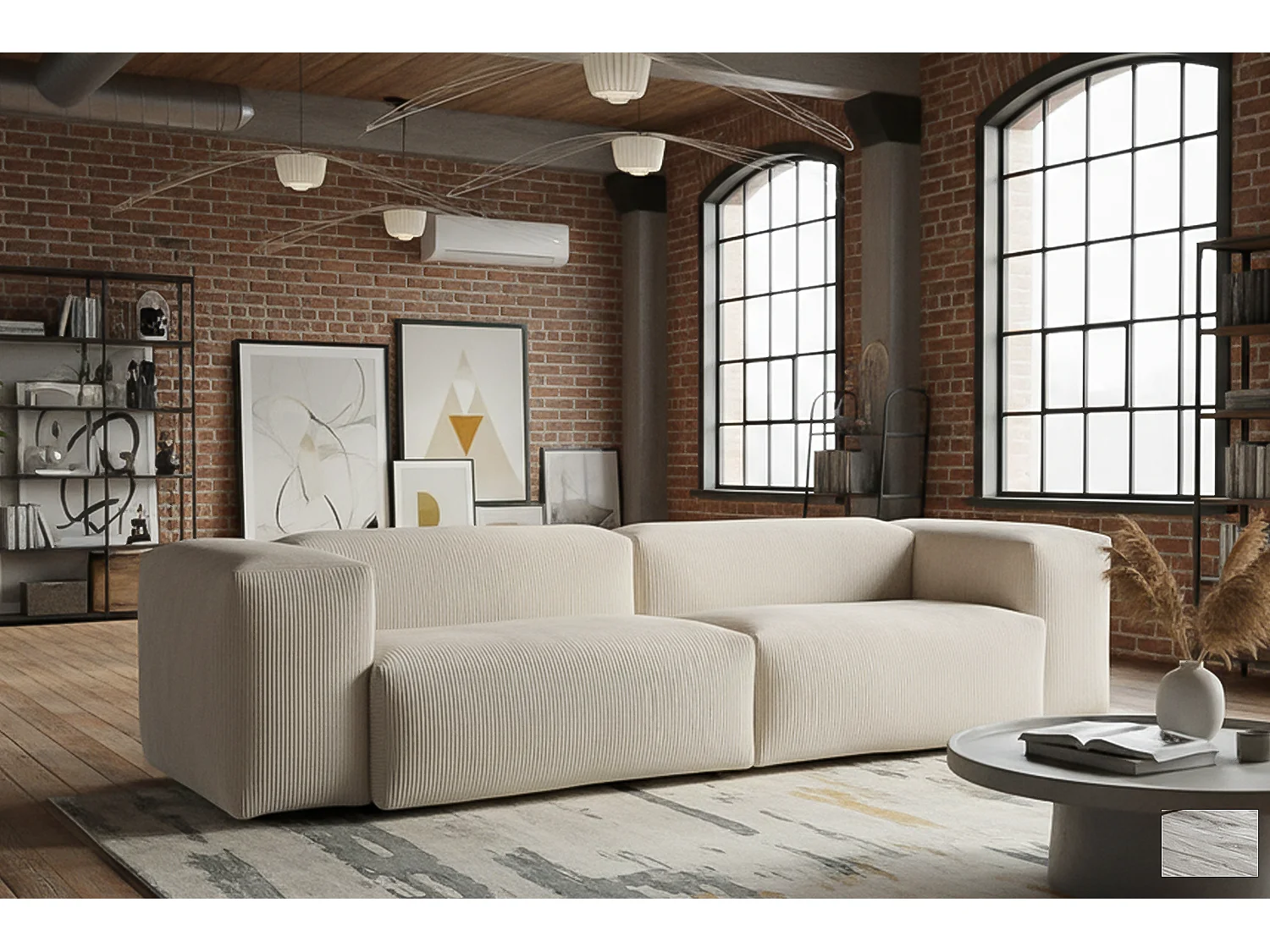 Sofá - blanco crema Pana - CELESTE