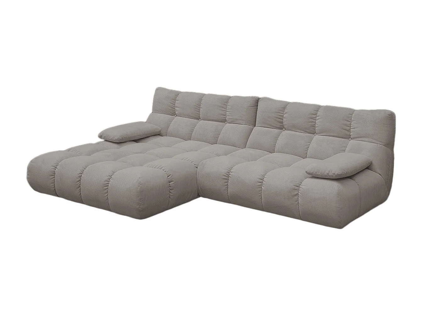 Sofá esquinero - Gris Pana - VIVIEN