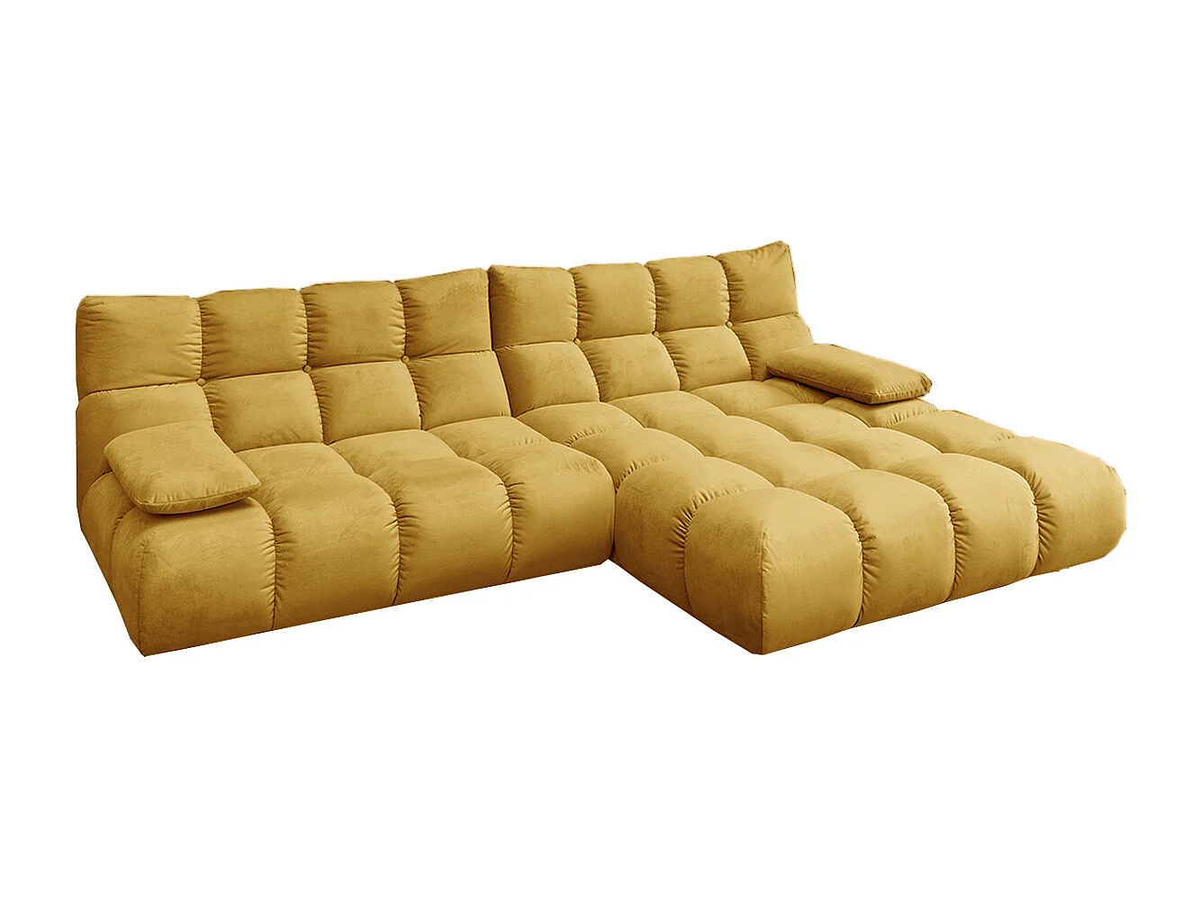 Ecksofa - Gelb Velvet - VIVIEN