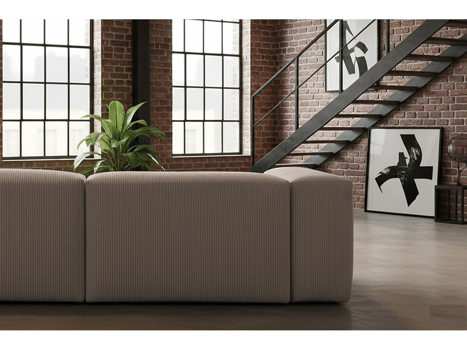 Divano - talpa Velluto a coste - CELESTE