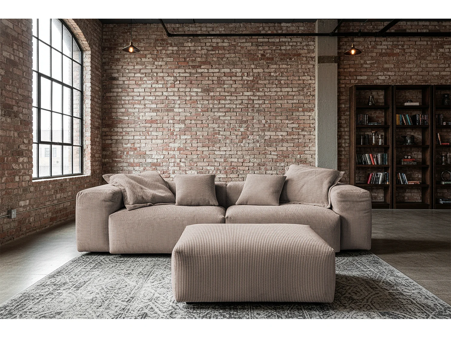 Sofa - Taupe Cord - CELESTE