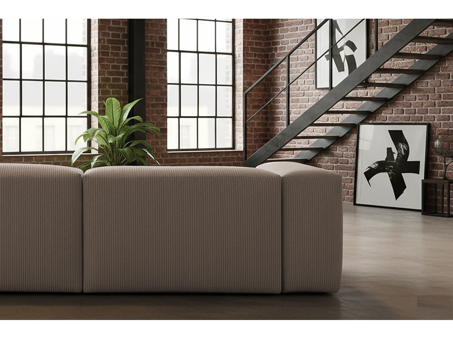 Sofa - Taupe Cord - CELESTE