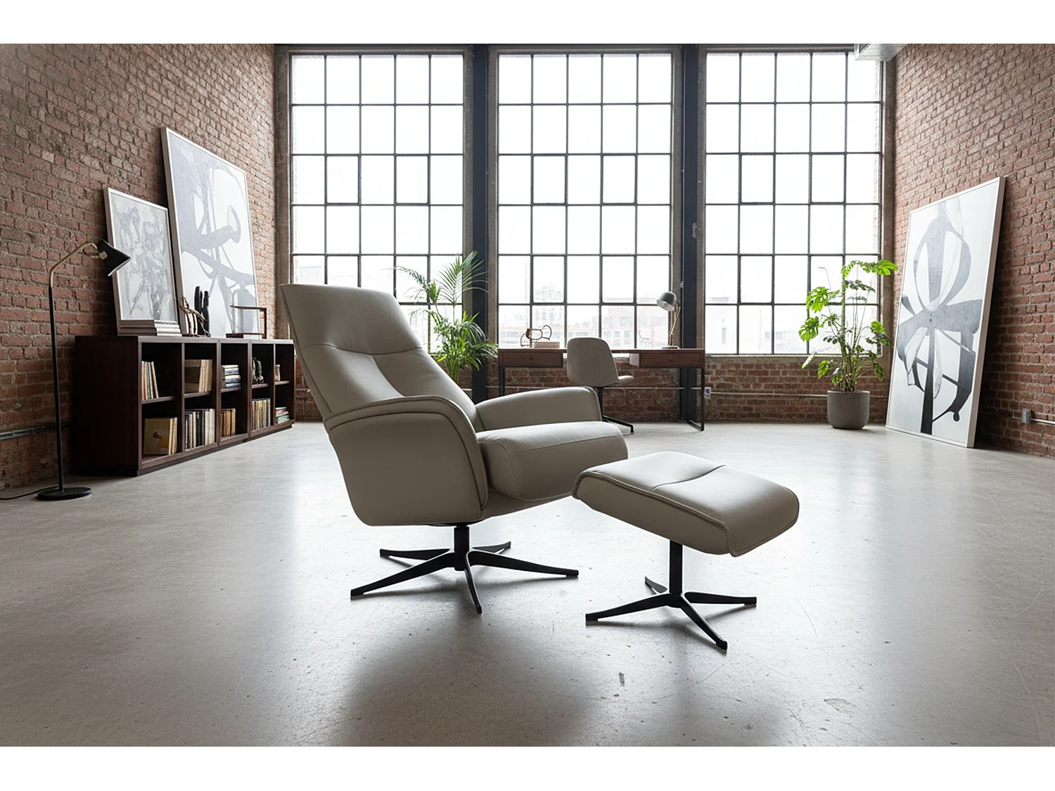 Sillones relax - Gris piel - JOSIANE