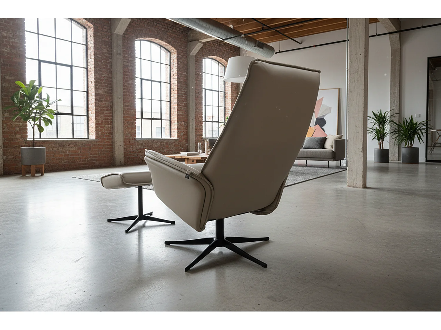 Sillones relax - Gris piel - JOSIANE