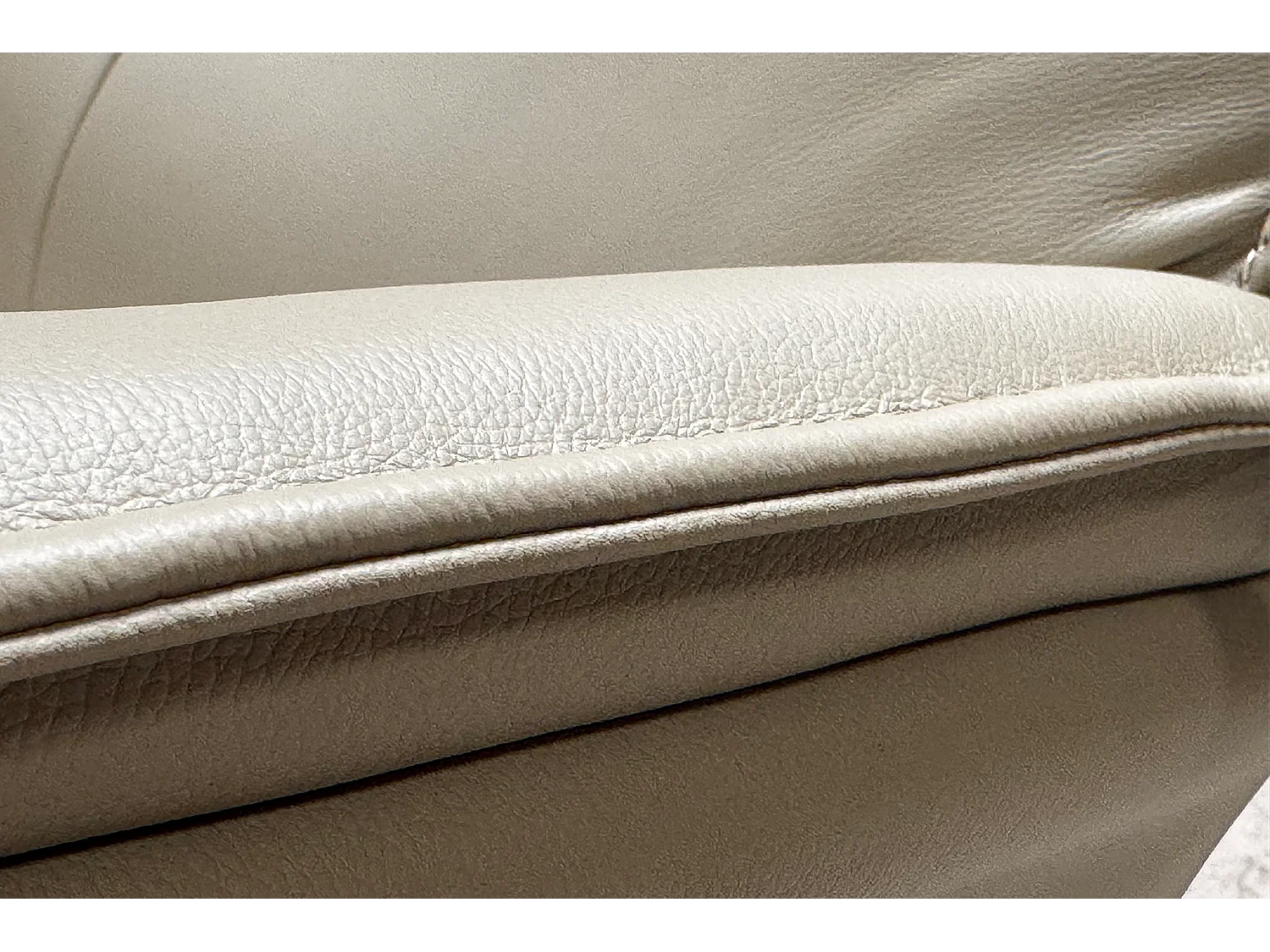 Relaxfauteuil - Grijs Leer - JOSIANE