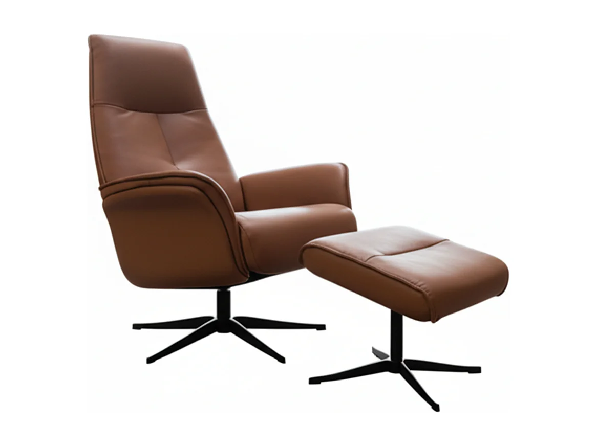 Relaxfauteuil - Bruin Leer - JOSIANE