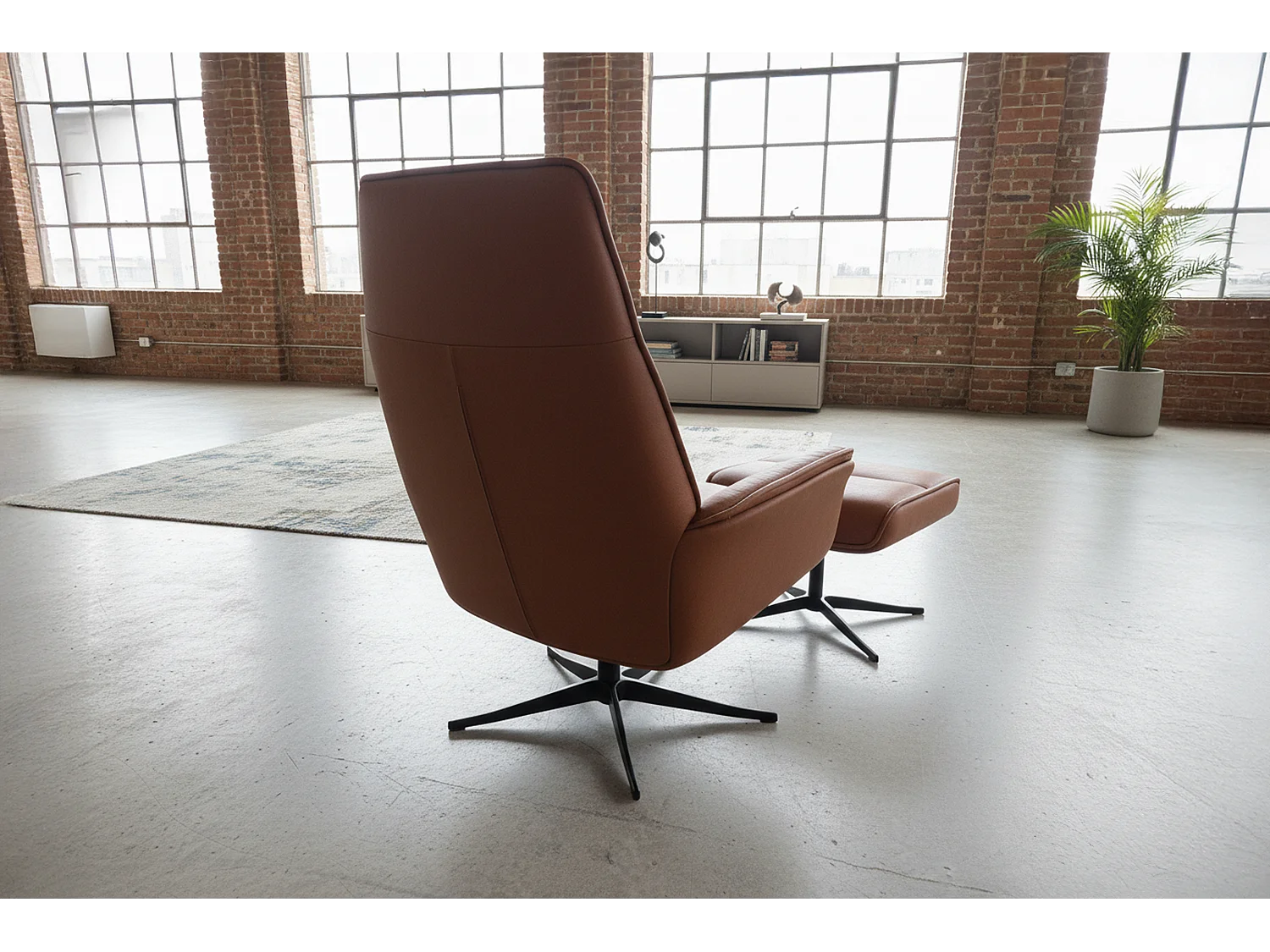 Relaxfauteuil - Bruin Leer - JOSIANE