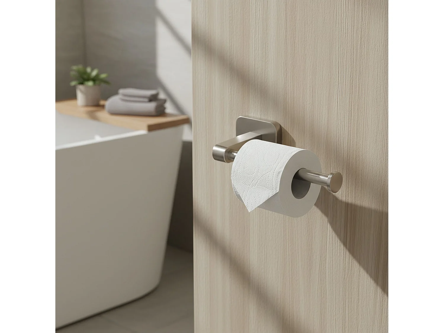 Porta Carta Igienica Rea 5909 Nico Brush Nickel