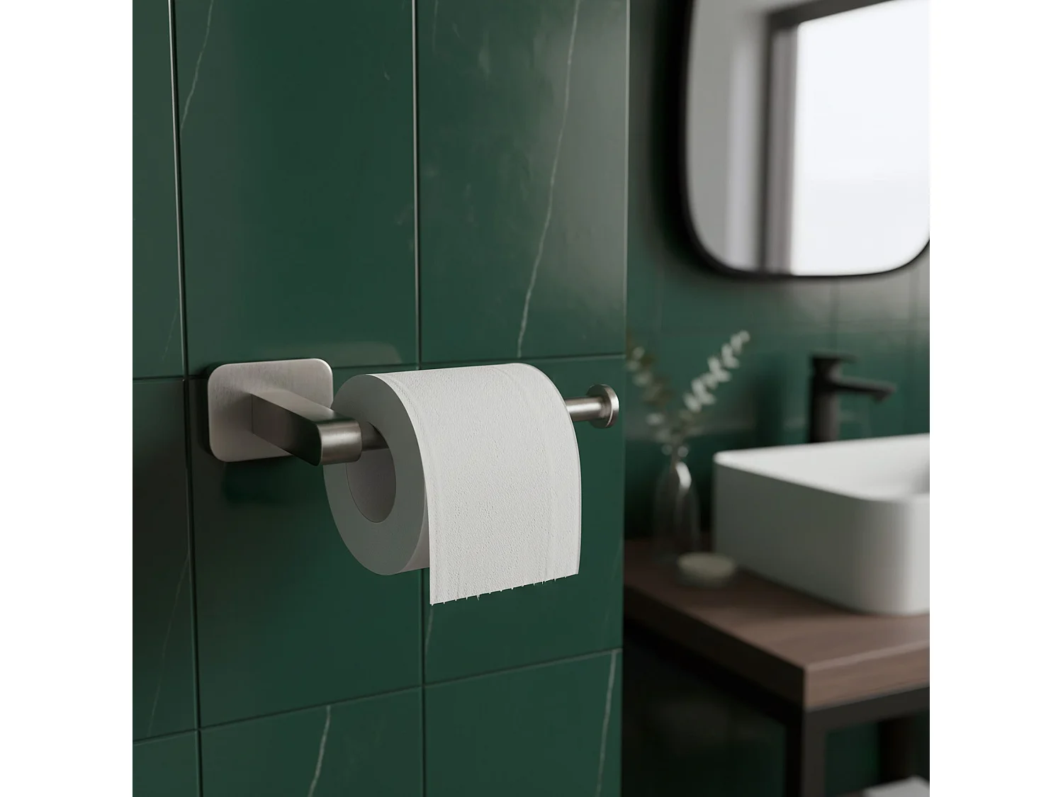 Porte-Papier Rea 5909 Nico Brush Nickel