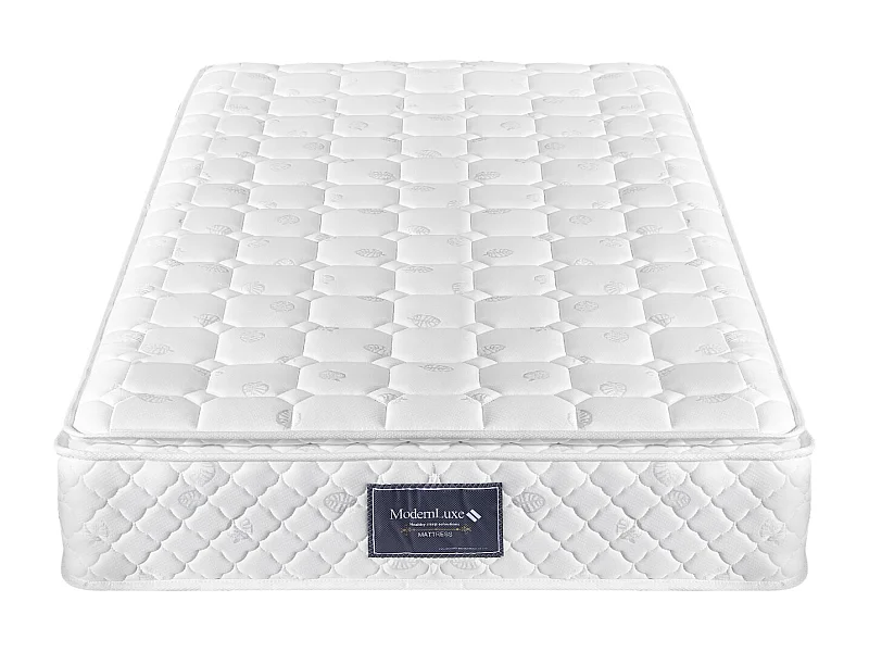 Matelas 90x200 cm - matelas en mousse froide 7 zones - niveau de fermeté H3 - certifié Oeko-Tex - matelas à ressorts