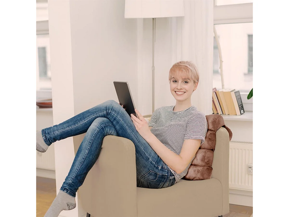 Coussin de Relaxation Modulable Tissu Doux Gris - YOGGY