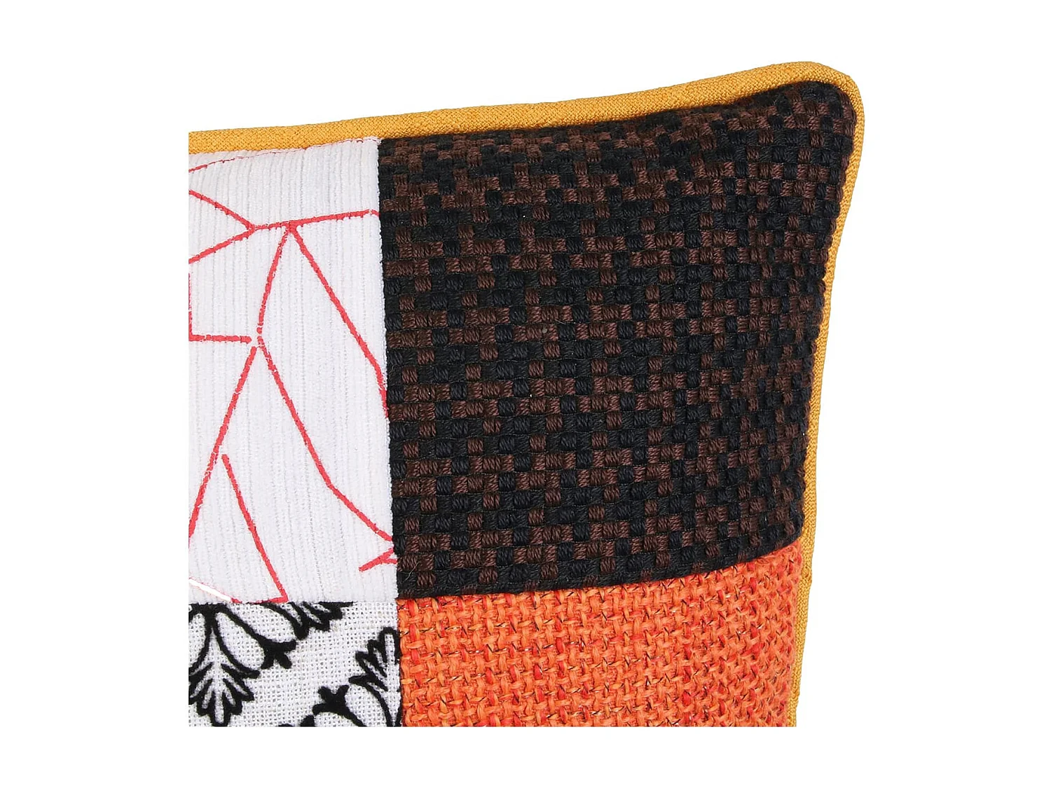 Coussin Déhoussable 40cm Motif Patchwork - QUADI
