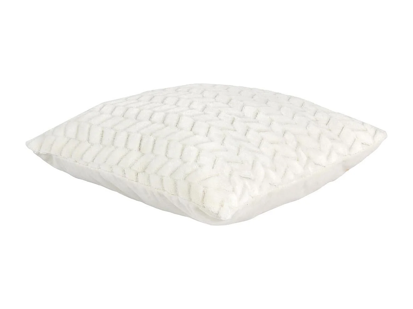 Coussin Blanc Chevron 40x40cm - HIMIS
