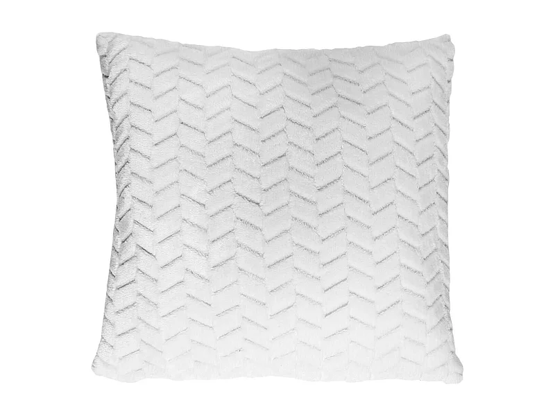 Coussin Blanc Chevron 40x40cm - HIMIS