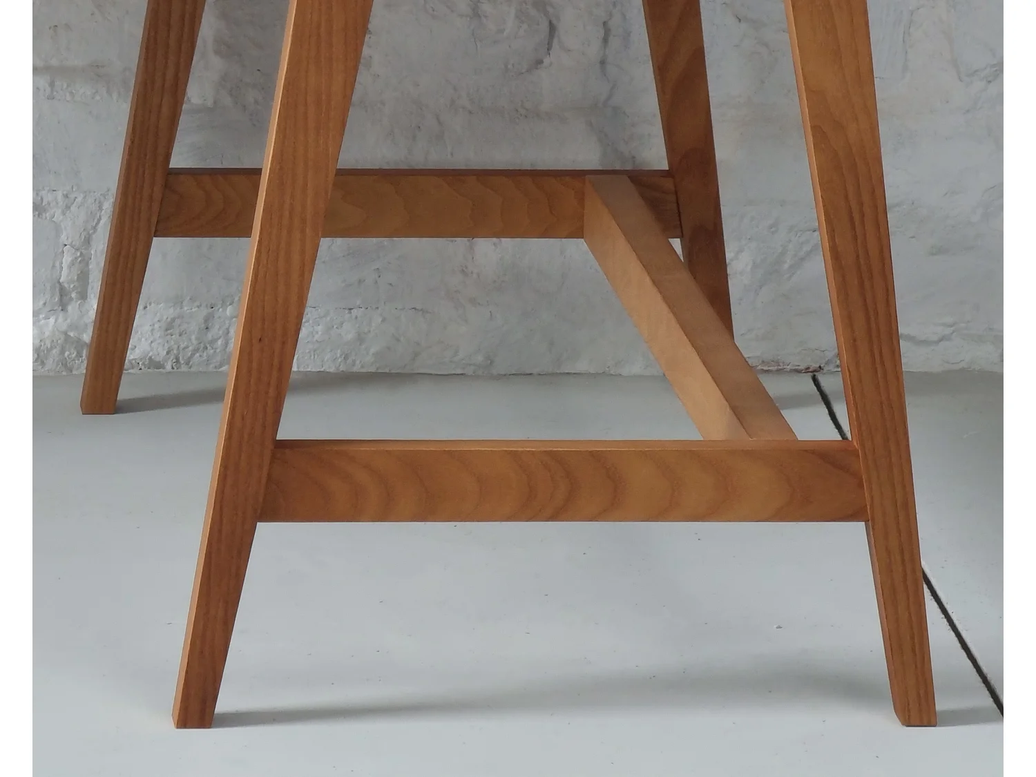 Bureau d'angle avec tiroir 115 x 85 cm Luka Frêne teinté noir | Côté droit