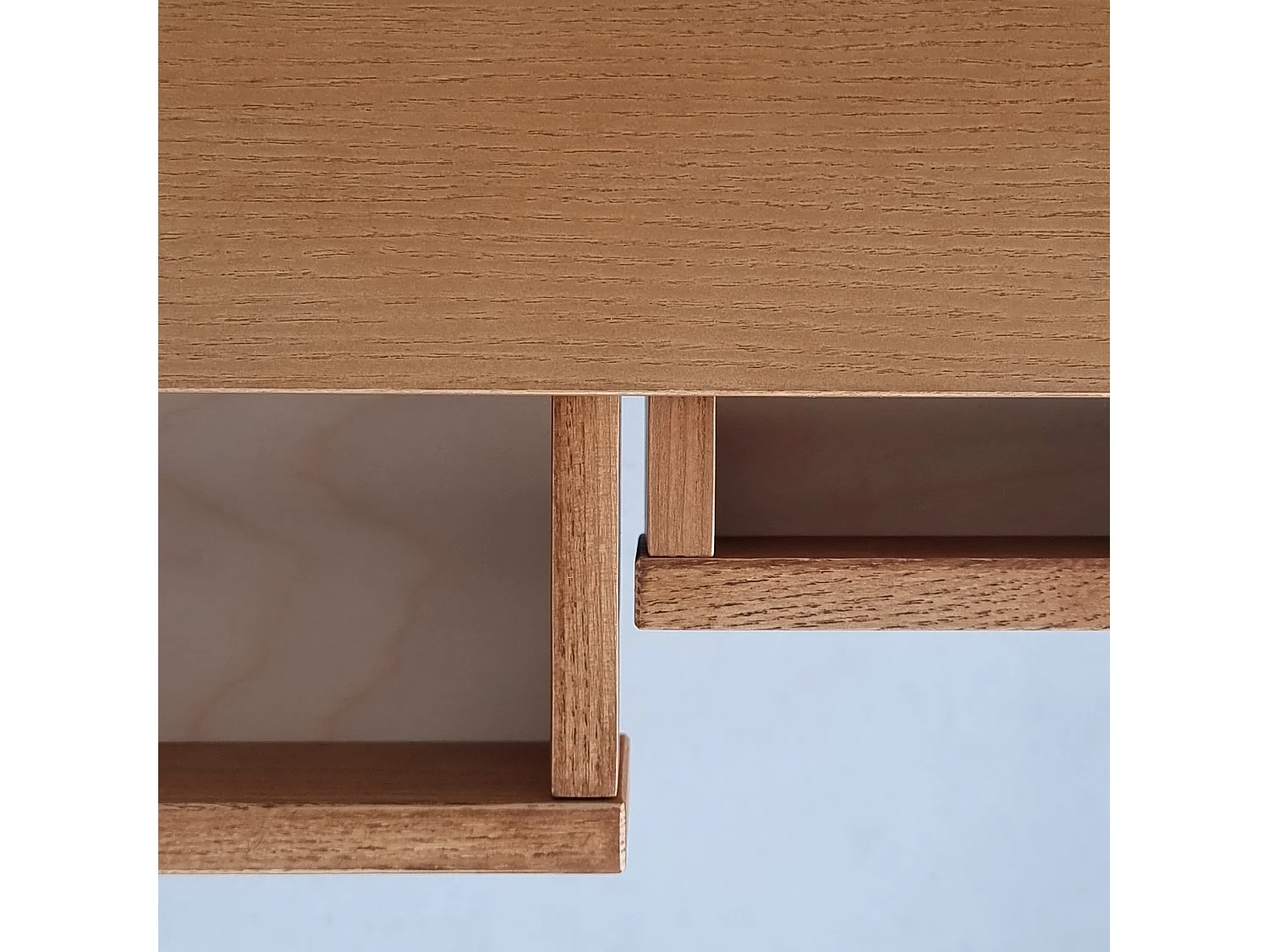 Hoekbureau met 2 lades 135x85cm Luka Eik | Linkerkant