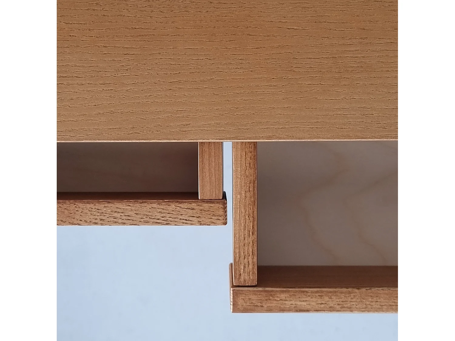 Hoekbureau met 2 lades 135x85cm Luka Eik | Rechts