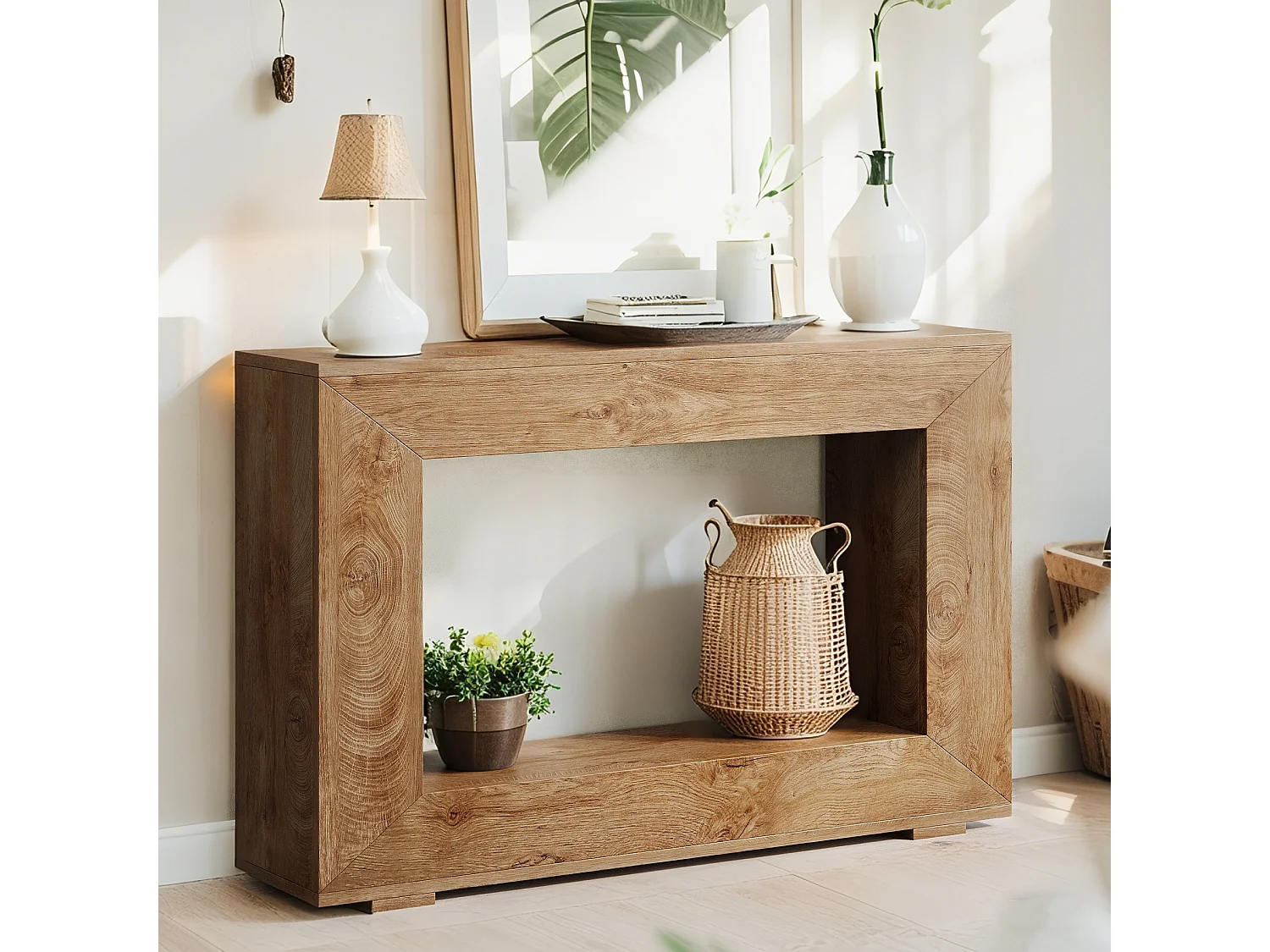 Table Console, Table d'entrée, 120 x 30 x 83.5cm, Table d'appoint, Table de Couloir, Table Console avec Espace de Rangement pour Entrée, Couloir,Salon