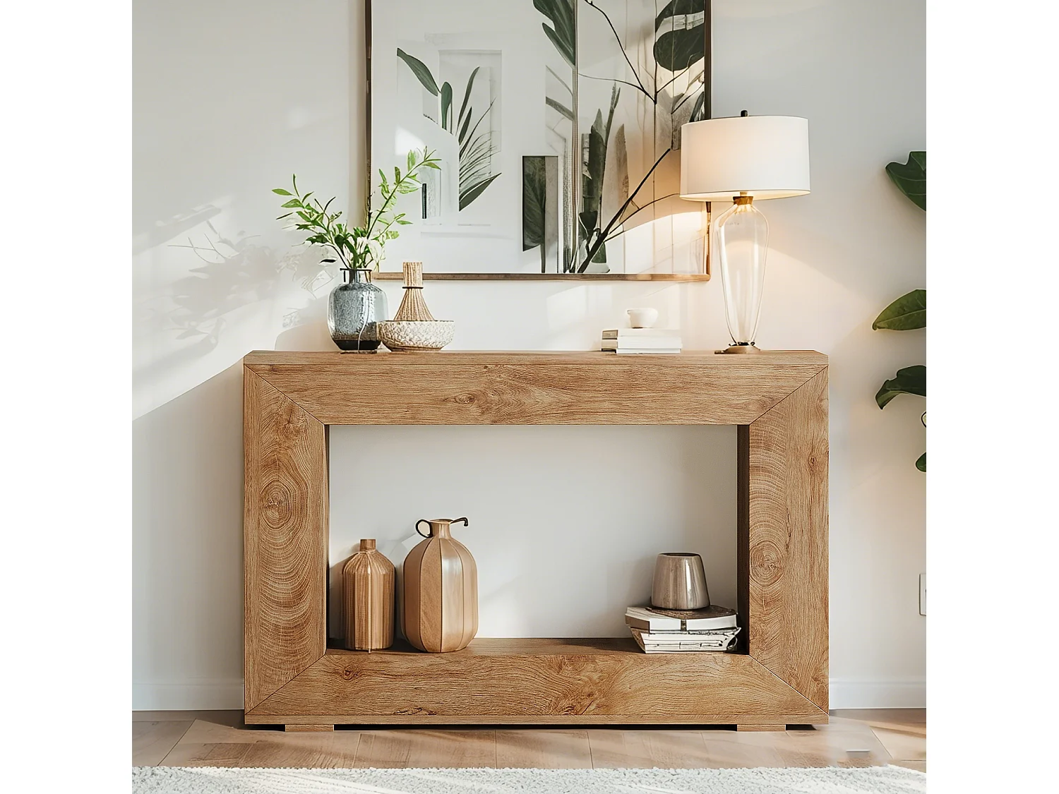 Table Console, Table d'entrée, 120 x 30 x 83.5cm, Table d'appoint, Table de Couloir, Table Console avec Espace de Rangement pour Entrée, Couloir,Salon