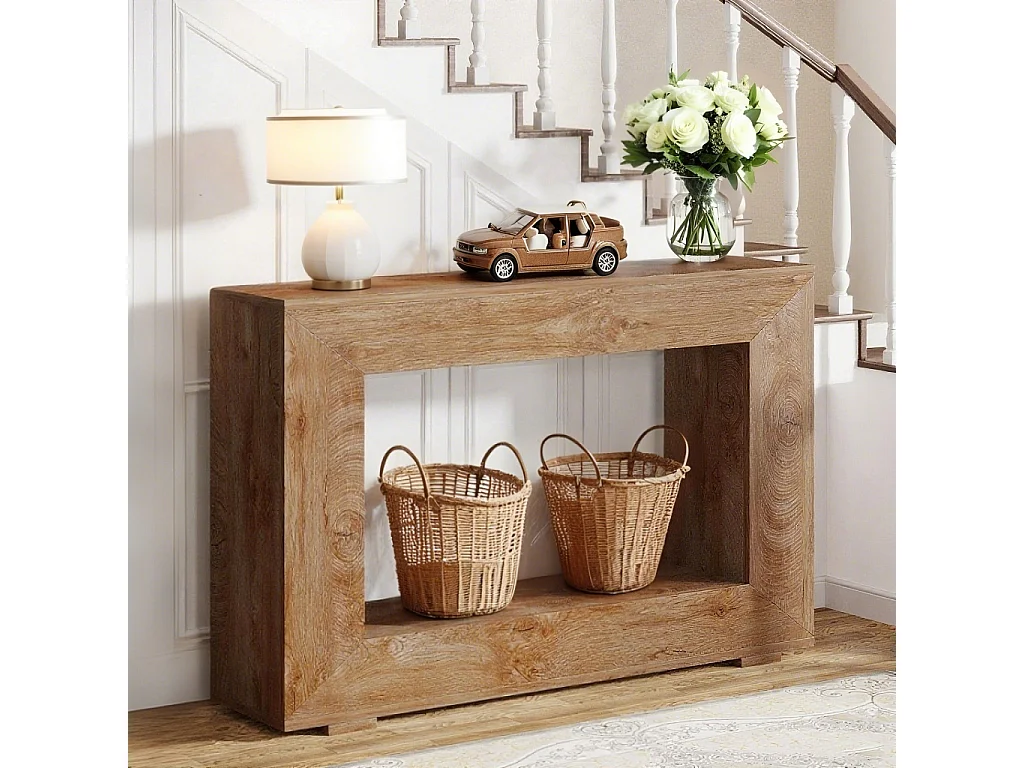 Table Console, Table d'entrée, 120 x 30 x 83.5cm, Table d'appoint, Table de Couloir, Table Console avec Espace de Rangement pour Entrée, Couloir,Salon