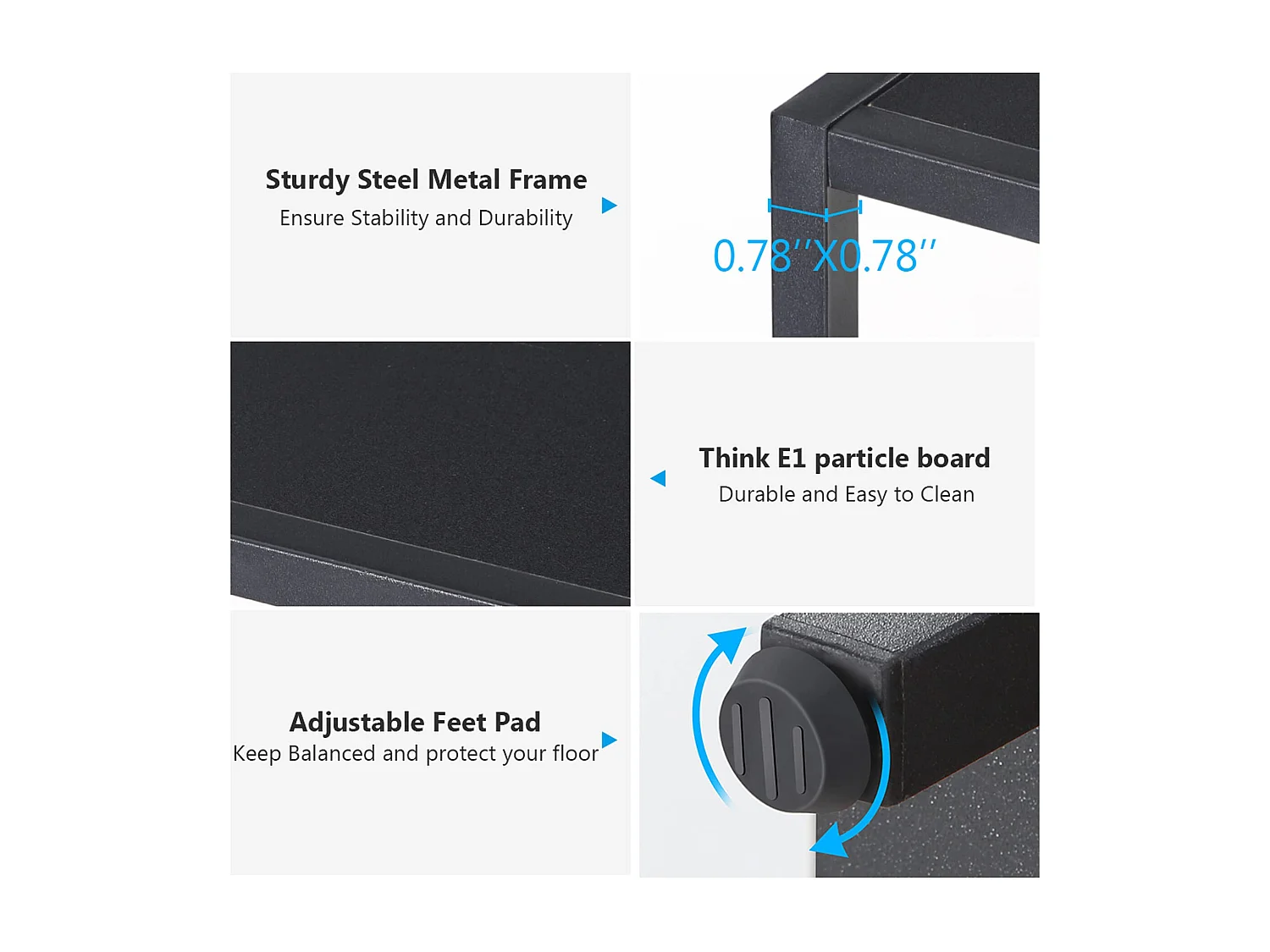 Petite Table d'entrée Noire avec Compartiments de Rangement, 108 cm,pour entrée,salon, polyvalent, Autoportant